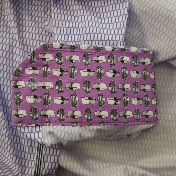 Bugatchi Long Sleeve 100% Cotton Classic Fit Dress Shirt - Picture 9 of 10